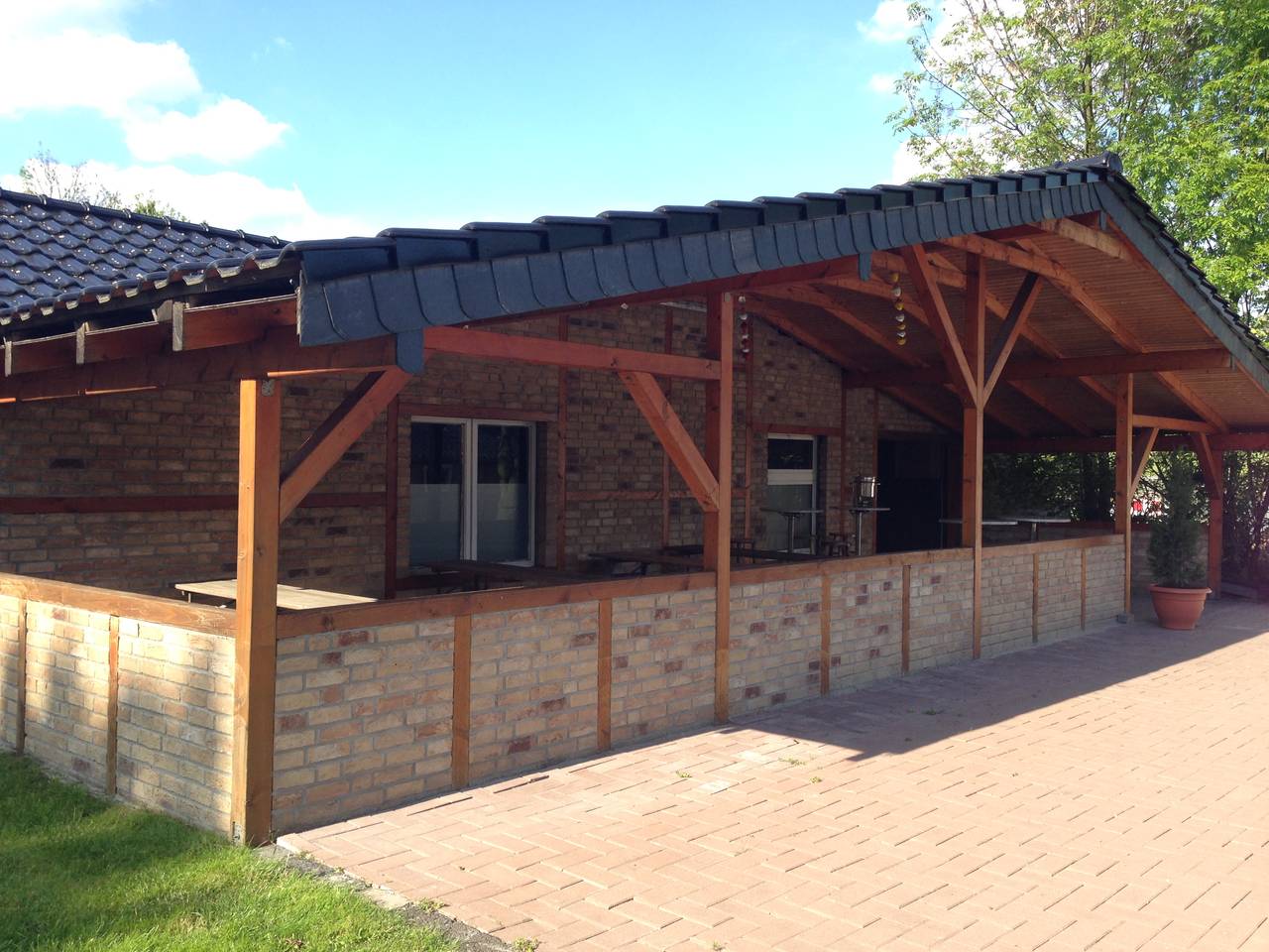 Außenbereich der Party Ranch